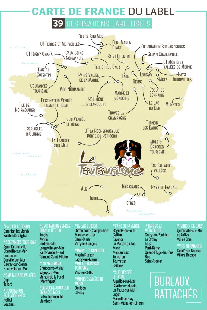 Carte de France Toutourisme 2023