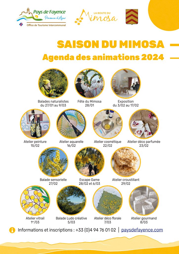 aAffiche ateliers Mimosa 2024