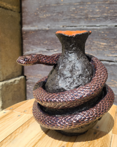Vivid Snake Vase
