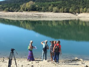 Sortie naturaliste avec Marjorie Ughetto pour la télévision