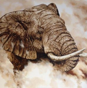 In the dust 120 x 120