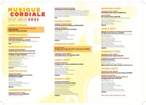 Festival Musique Cordiale concert au Théâtre de Verdure – Fayence_Fayence