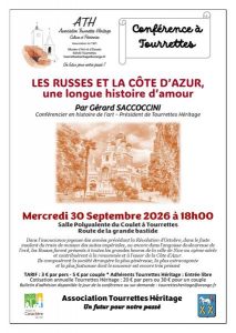 Conférence Les Russes et la Côte d&rsquo;Azur_Tourrettes