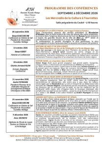 Conférences Tourrettes Héritage Tourrettes