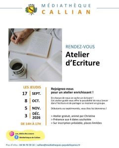 Septembre à la Médiathèque de Callian_Callian