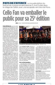 Festival CELLO FAN – 25ème édition_Callian